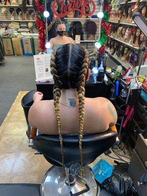 Feed in braids