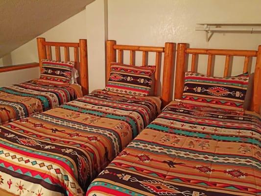 Three beds up in the loft