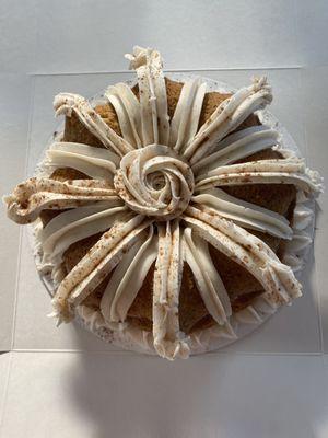 Gluten free, dairy free cinnamon Bundt cake.