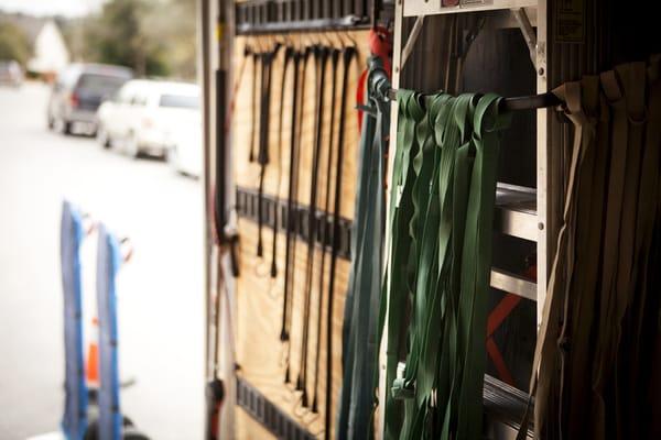 We work hard to keep our trucks clean and organized.