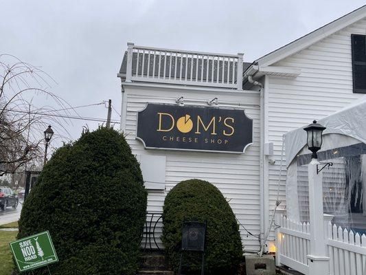 Dom's cheese shop is inside dom's coffee