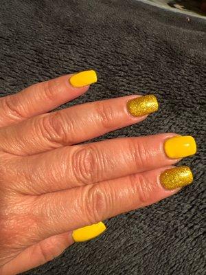 My Yellow Nails.