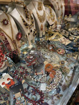 Vintage Costume Jewelry showcase