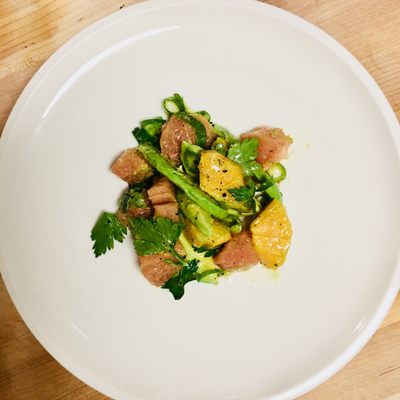 Avocado citrus salad with fresh herbs