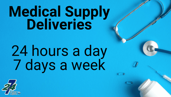 Get your surgical supplies, records, medical devices and more safely and securely transported when you work with 24/7 Logistics!