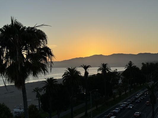 Setting sun from the rooftop!