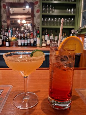 Maple Margarita and a Shirley Temple