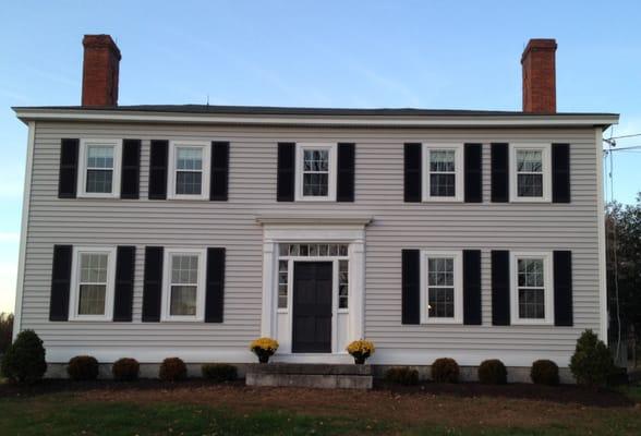 All new replacement windows, vinyl siding and shutters project by Coastal Windows & Siding, Inc.