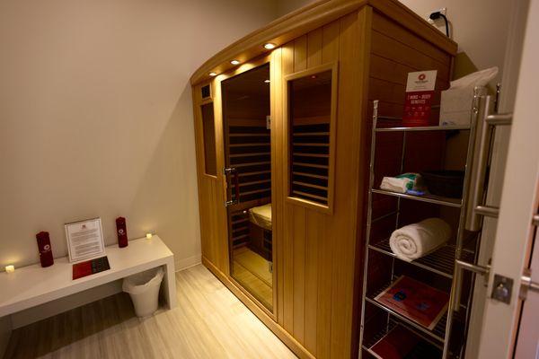 Client's private sauna room