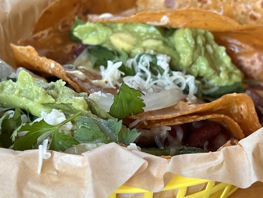 Build-Your-Own Taco plus guacamole and queso