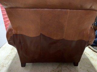 $3000 Pottery Barn leather club chair