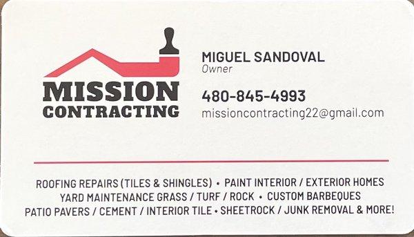 Mission Contracting