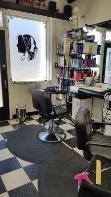 Inside the salon