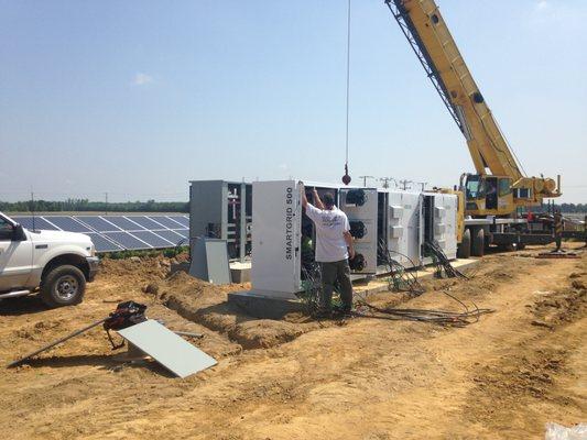 Utility Scale -Central Inverter installation