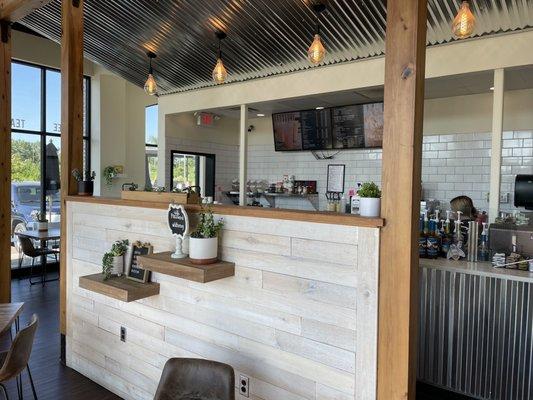 Counter area and some seating