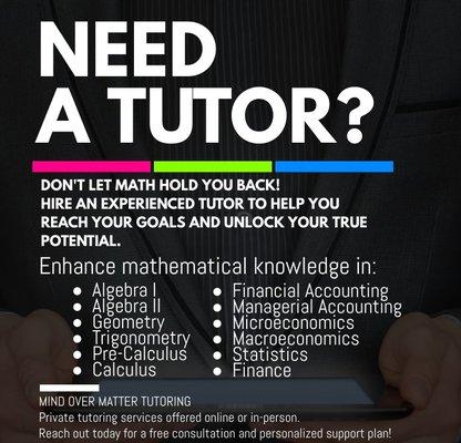 Mind Over Matter Tutoring