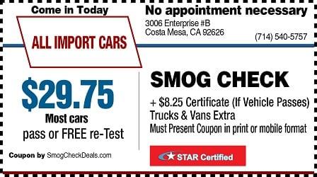 smog check costa mesa