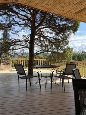 Deck and view.