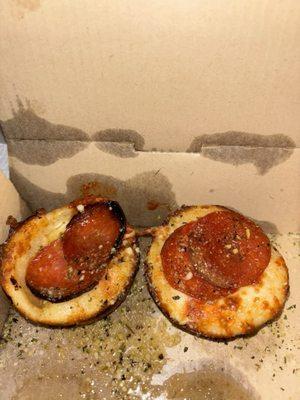 Not what we ordered! We ordered Cheese and Herb Crazy Puffs and these are pepperoni.