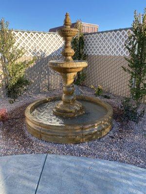 Three tiered fountain