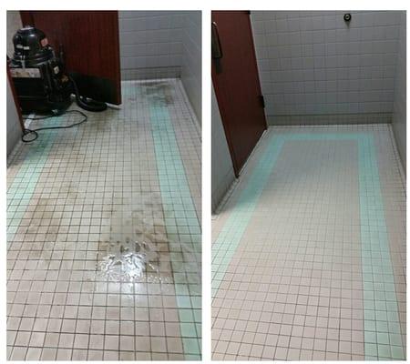 Tile n grout cleaning at coastal bebarages