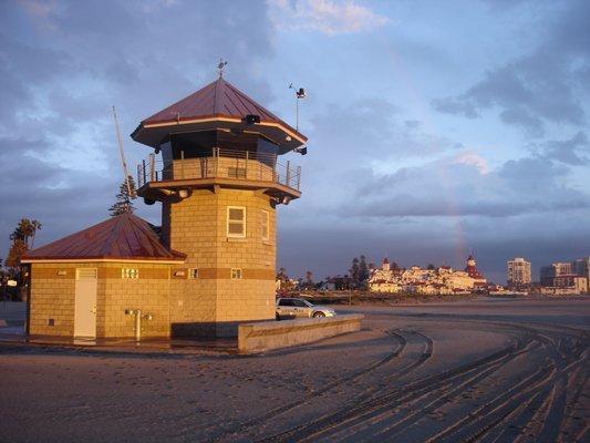 Coronado Central Beach Lifeguard Tower