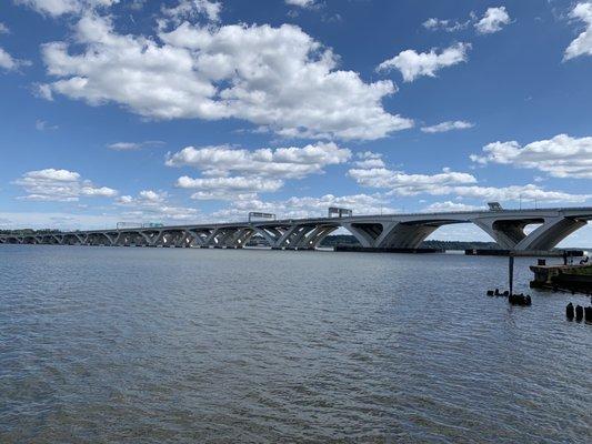 A wide view of the bridge