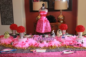 Diva Party decorations