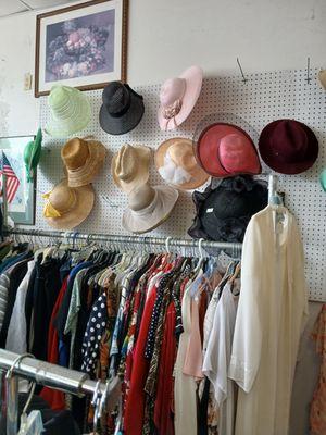 Lots of Ladies and Men Hats. Looking for Plus Size up to  5X. We have some.