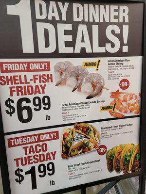 Weekly specials!