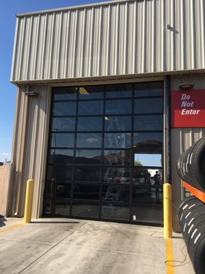 New doors at the Alamo truck stop in Sparks NV.