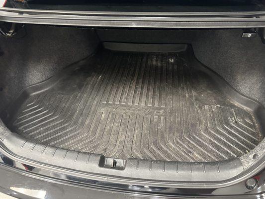 Dirty all weather trunk mat!