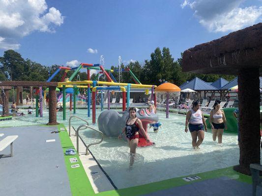 As soon as we got to the water park this whole section of the water park closed because a kid pooped in the water.