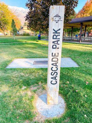 Cascade Park Sign