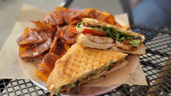 Truffle Turkey Panini (w/Belgium Chips & Caramel)