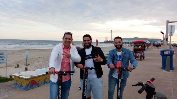 #WeScooterSwag all over the Seawall Blvd. in Galveston, TX