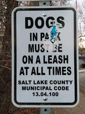 Keep your dog on a leash.