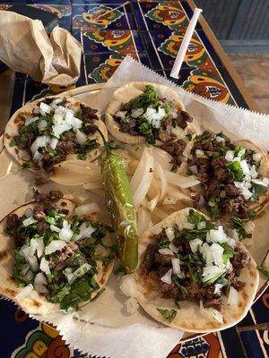 Sirloin tacos