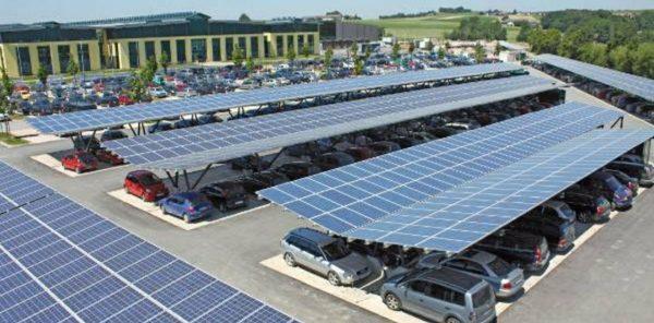 Solar car port