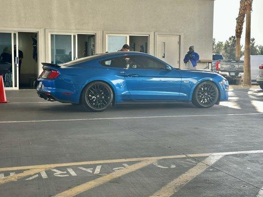 My 2020 mustang Gt getting repaired at Team Ford Las Vegas NV