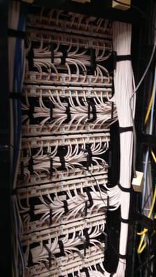 Cabling They did for our network room. Love it