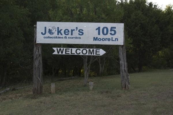 sign at the entrance of the store