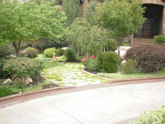 Flagstone pathways