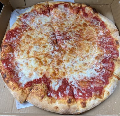 Large plain pizza