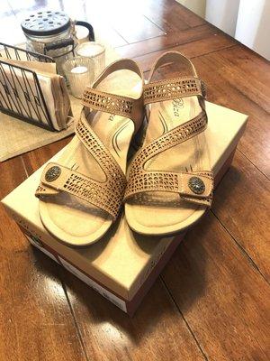 Cute, supportive sandals, with velcro too!