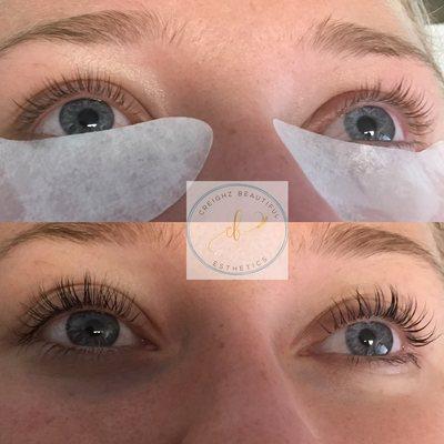 Lash lift and tint