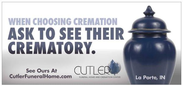 There is a BIG difference in the quality and care at a crematory.  When choosing cremation, ask to see their crematory...