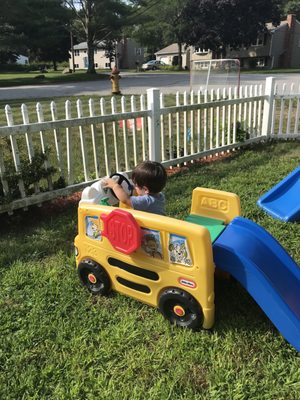 All aboard the Pumpkin Patch school bus