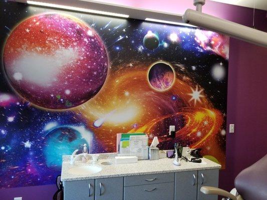 The Outer Space Room:  One of our patient's favorites!