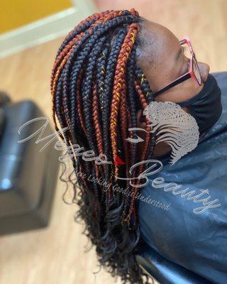 Goddess box braids